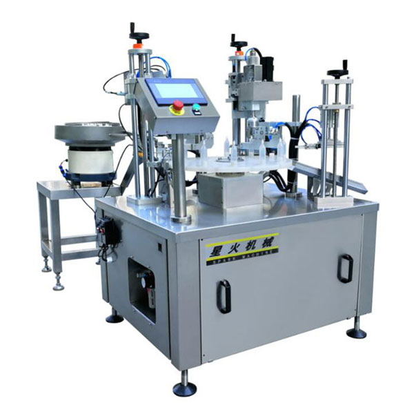 番茄醬灌裝旋蓋一體機-廚房調味醬灌裝設備